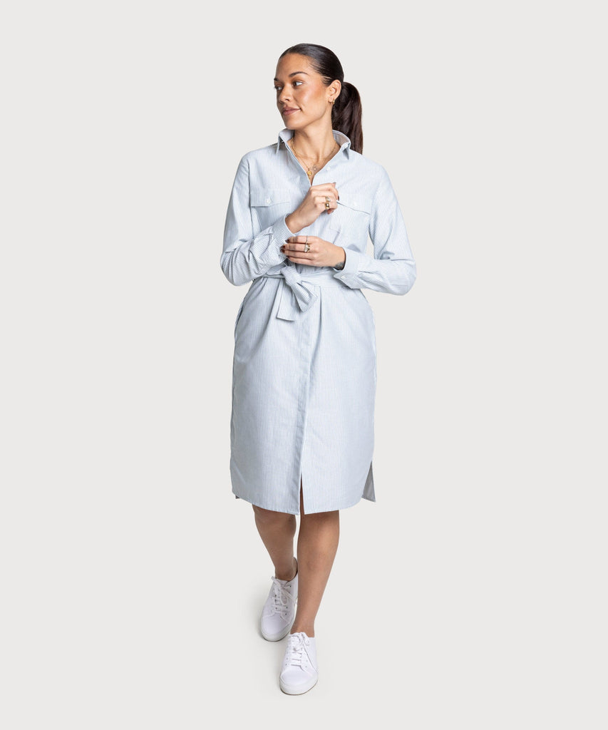 Hemdkleid mit Oxford-Streifen