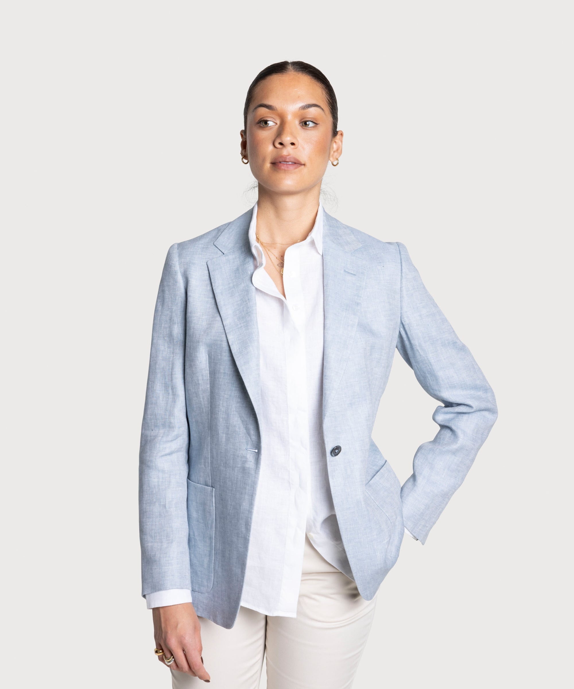 【海外限定】REISSブレザー☆Mia Textured Cropped Blazer, Whit Buy Reiss White Mia Double-Breasted Textured Cropped Blazer