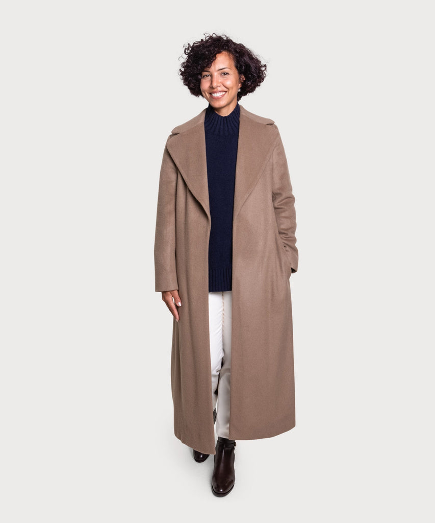 Cashmere Wrap Coat Miaki Swiss Made Womenswear