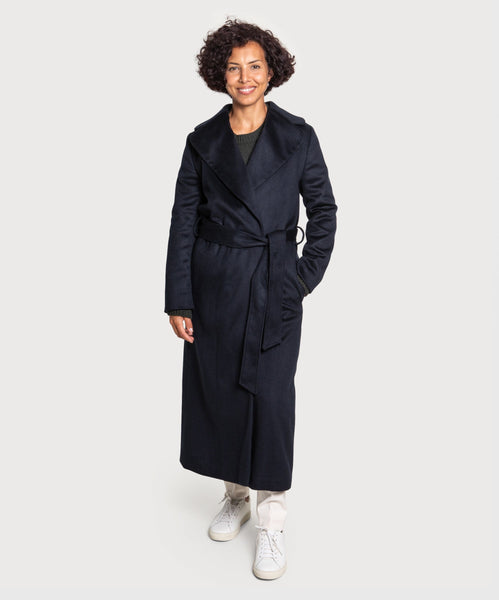 Cashmere Wrap Coat Miaki Swiss Made Womenswear