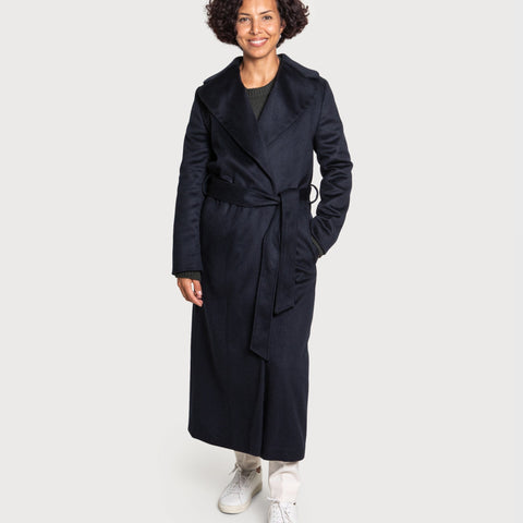 Cashmere Wrap Coat Miaki Swiss Made Womenswear