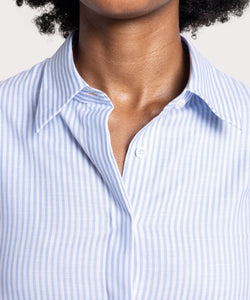 Relaxed Cotton Stripe Shirt