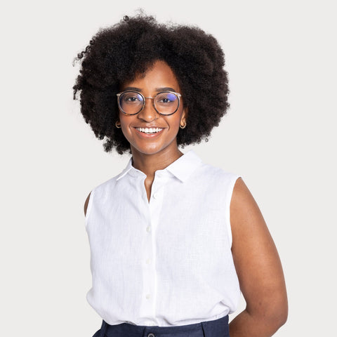 Sleeveless Linen Shirt