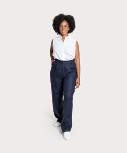 Pleated Linen Trousers