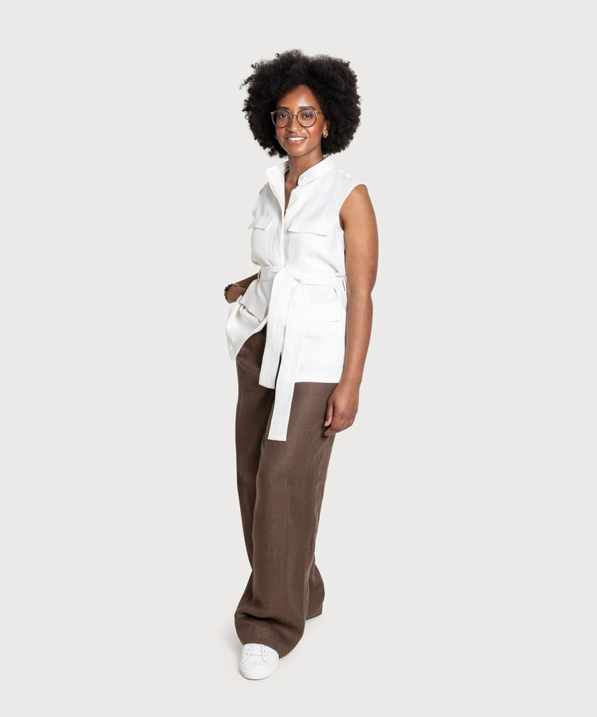 Sleeveless Safari Shirt