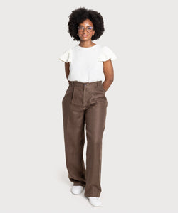 Pleated Linen Trousers