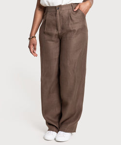 Pleated Linen Trousers