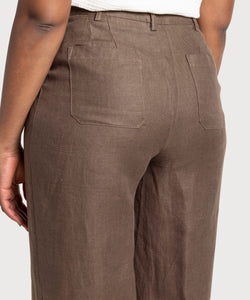 Pleated Linen Trousers