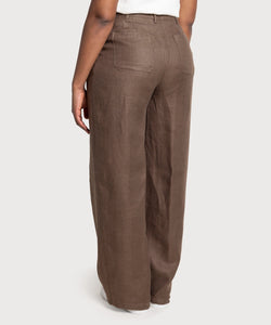 Pleated Linen Trousers