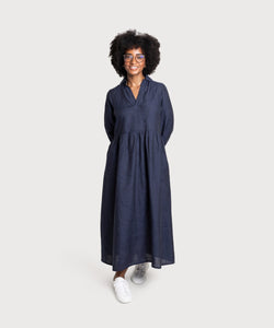 Relaxed Long Linen Dress