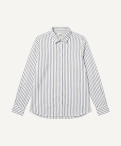 Relaxed Flannel Stripe Shirt Miaki Swiss Made Womenswear