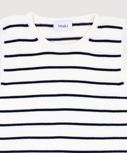 Knitted Sleeveless Cotton Sweater Miaki Swiss Made Womenswear