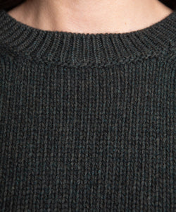 Heavy Wool Roundneck Sweater Miaki Swiss Made Womenswear