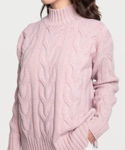 Relaxed Cable Knit Sweater Miaki Swiss Made Womenswear