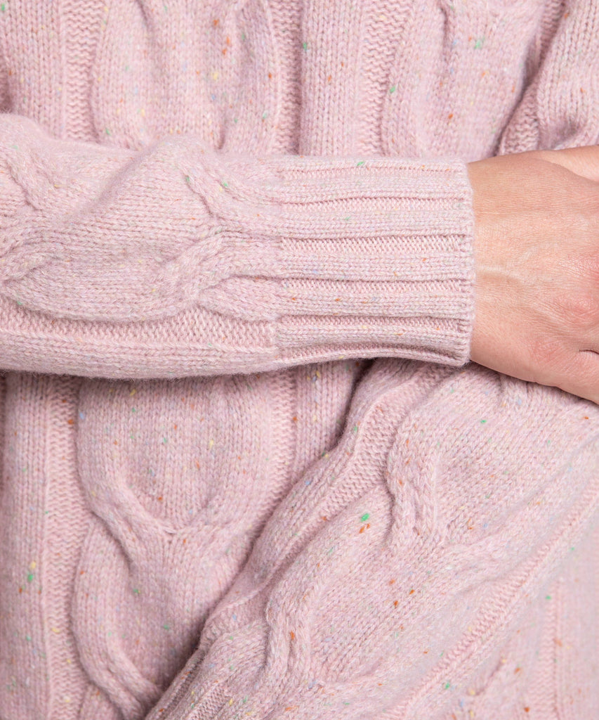 Relaxed Cable Knit Sweater Miaki Swiss Made Womenswear