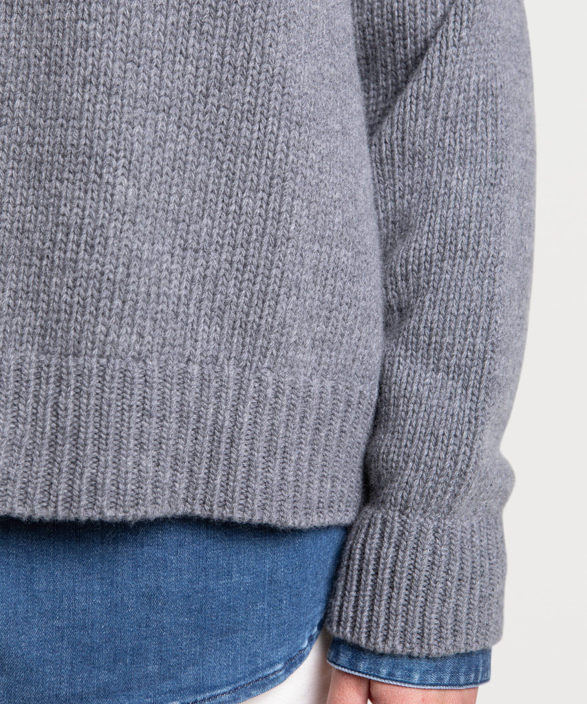 Heavy Wool Roundneck Sweater Miaki Swiss Made Womenswear