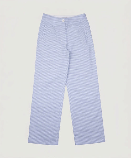 Check Navy / 34 Portofino Check Trousers Miaki Swiss Made Womenswear