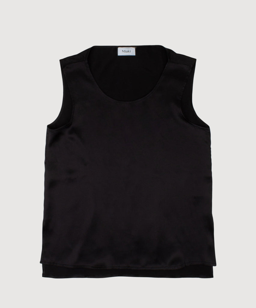 Sleeveless Silk Top