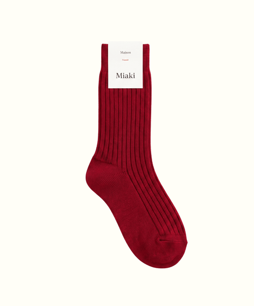 Red / 36/38 Mountain Socks Miaki Swiss Made Womenswear