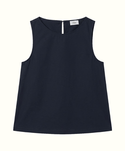Navy / XS Sleeveless A-Line Top Miaki Swiss Made Womenswear