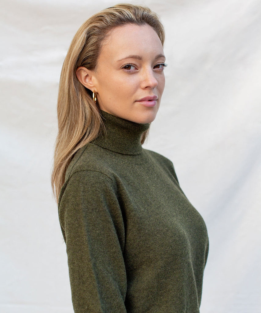 Made To Order Cashmere Roll Neck Sweater