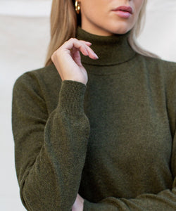 Made To Order Cashmere Roll Neck Sweater