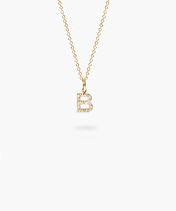 Diamond Alphabet Necklace
