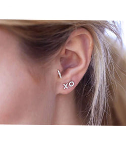 Diamond Alphabet Studs