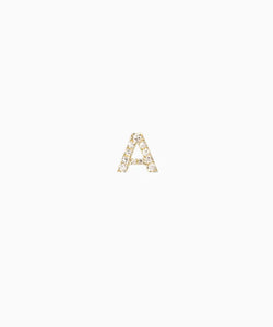 Diamond Alphabet Studs