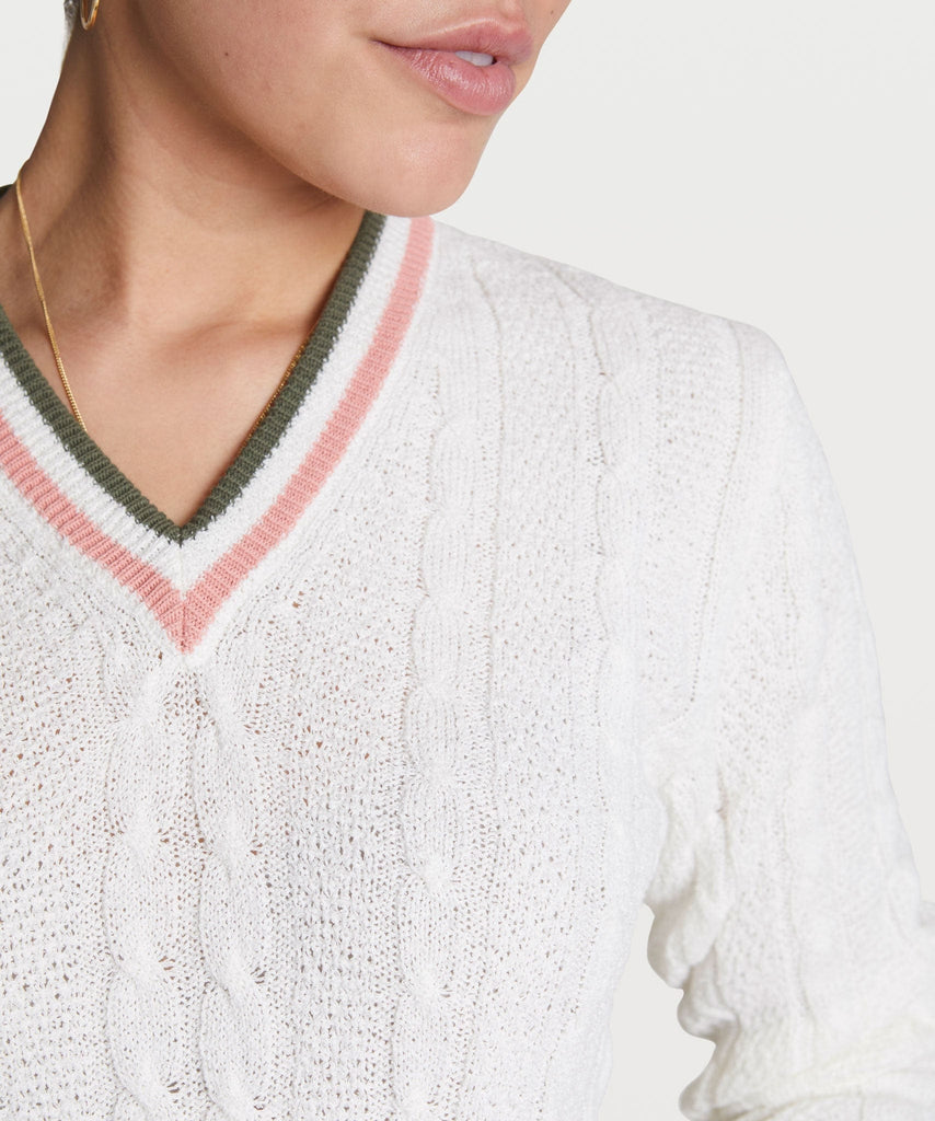 Cotton Cable Knit Sweater