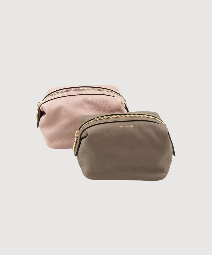 Small Leather Washbag