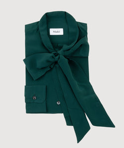 Bow Silk Blouse