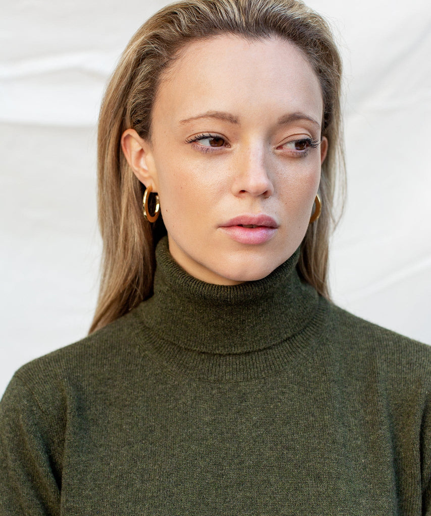 Made To Order Cashmere Roll Neck Sweater