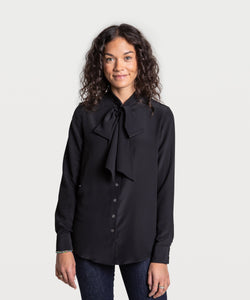Bow Silk Blouse