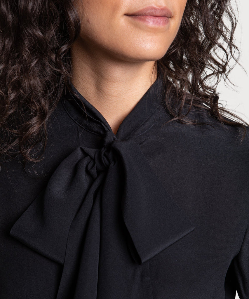 Bow Silk Blouse