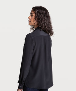 Bow Silk Blouse