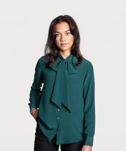 Bow Silk Blouse