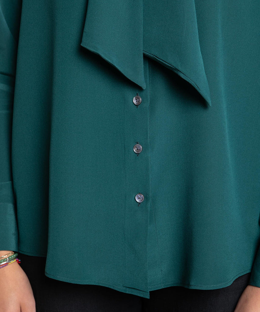 Bow Silk Blouse