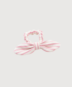 Striped Jersey Bow Scrunchie