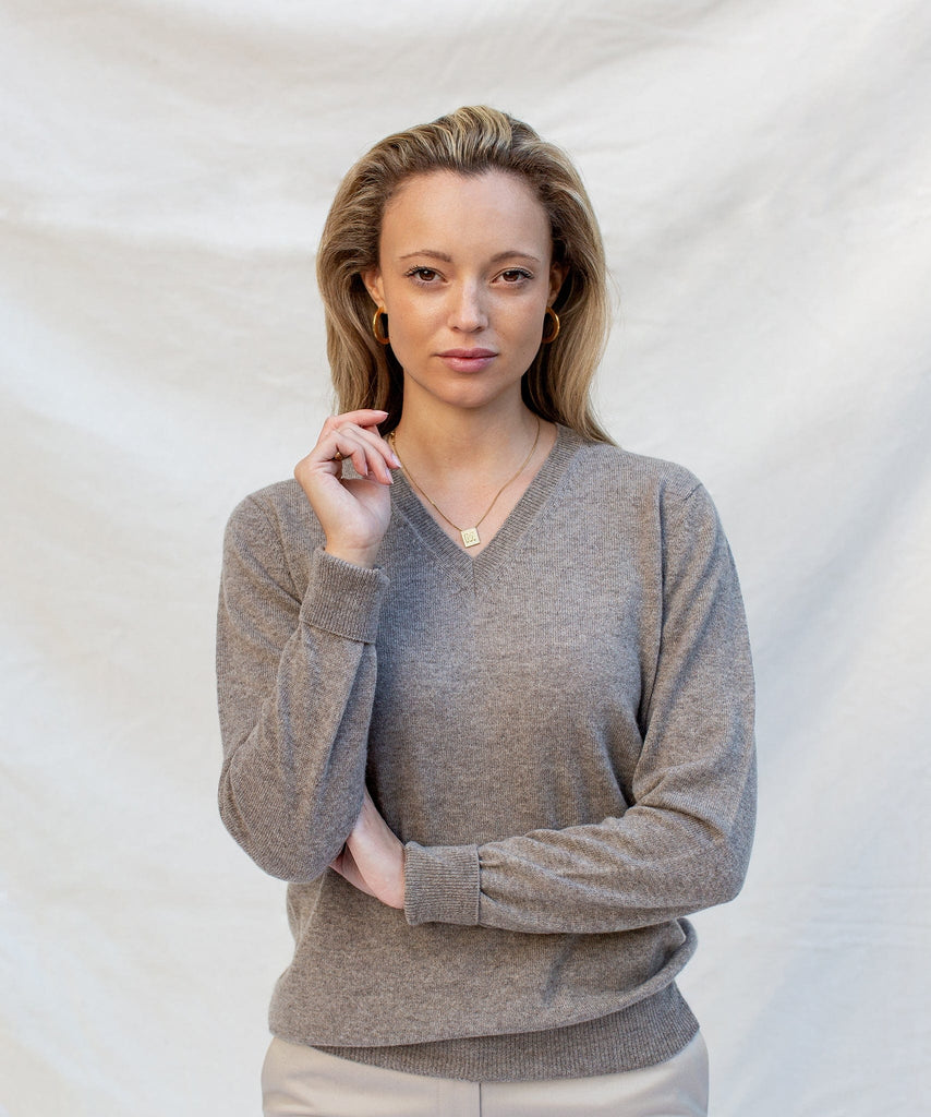 Made To Order Cashmere V-Neck Sweater